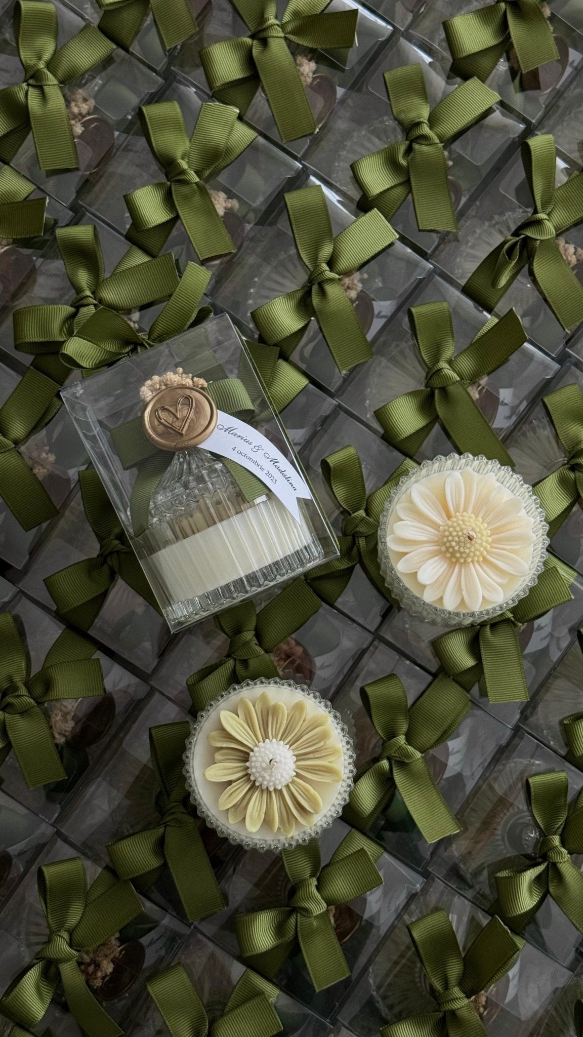 Bomboniera în cutie transparenta | Lumânări parfumate | Mărturii - Meltino Candles