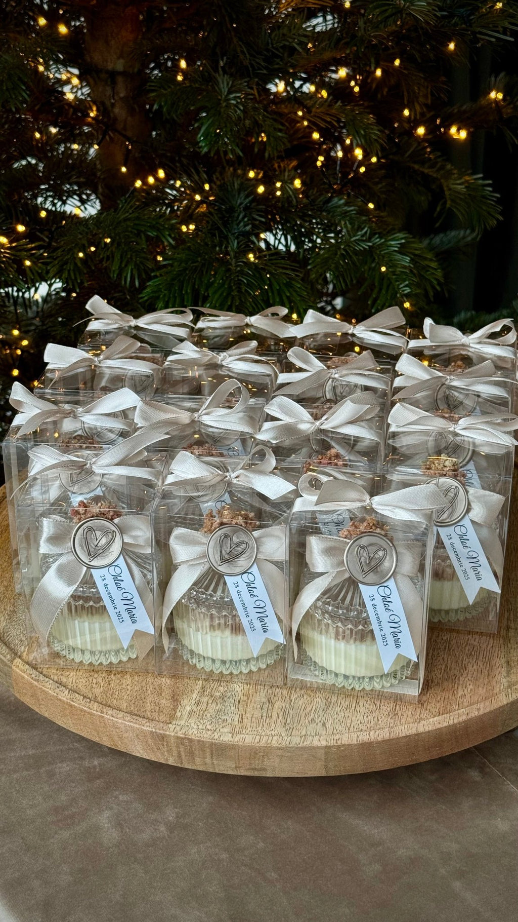 Bomboniera în cutie transparenta | Lumânări parfumate | Mărturii - Meltino Candles