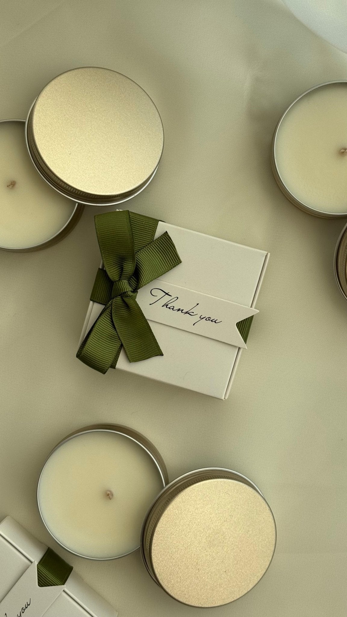 Cutie metalică | Lumânări parfumate | Mărturii - Meltino Candles