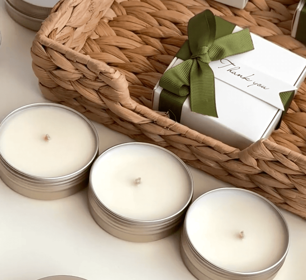 Cutie metalică | Lumânări parfumate | Mărturii - Meltino Candles