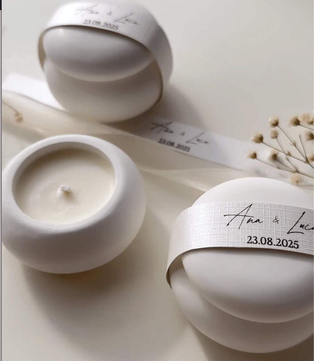 Recipient ceramic | Lumânări parfumate | Mărturii - Meltino Candles